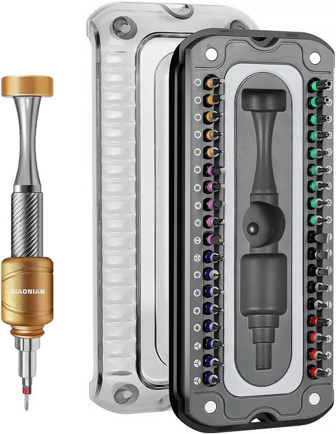 37 in 1 Precision Screwdriver Set - XIAONIAN Mini Screwdriver Set, Small Screwdriver Set, Compact Micro Repair Tool Kit, small Screwdriver, 360°Sp...