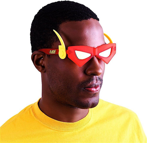 Sun-Staches DC Comics Offiical Flash Sunglasses | Costume and Cosplay Accessory | UV400 | One Size Fits Most...