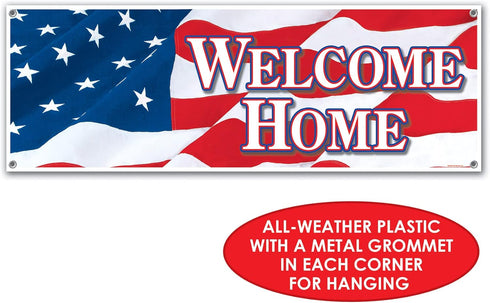 Welcome Home Sign Banner Party Accessory (1 count) (1/Pkg)...