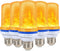 Smaller LED Flame Light Bulbs,4 Modes Flickering Halloween Light Bulbs for Outdoor Decoration with Gravity Sensor,E26 Base Fire Effect Light Bulb ...