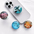 Clear Crystal Glitter Expandible Collapsible Moblile Phone Grip Stand Holder for Smartphones and Tablets Cell Phone Accessory?Blue Butterfly?...