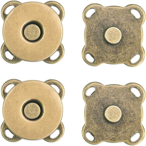 CooBigo Magnetic Snaps Buttons Plum Magnetic Snap Closures for Purses Bags Clothes Handbags Scrapbooking,Magnetic Purse Closure Fasteners,Sewing o...