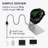 kwmobile Charging Station Compatible with Garmin Forerunner 55/255 / 255 Music/vivoactive 5 - Charger Dock Metal Stand with Cable - Black/Silver...