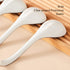 Ceramic Soup Spoons Sets of 4,Asian Soup Spoons,Long Ramen spoons,Japanese soup spoons for Pho,Wonton,Noodles,Chinese Ceramic Rice Spoons,4Pcs...