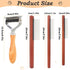 Pet Dematting Comb for Dogs,Cats.Pet Undercoat Rake with Stainless Steel Blades for Knot Removal and Shedding Control.Cat Brush for Shedding Demat...
