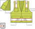 Ergodyne Unisex Two-tone Class 2 Two Tone Surveyors Vest, Lime, Small-Medium US...