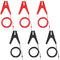 6 Pcs 3 ft Electric Fence Wire Solar Connect Fence Connectors Charger Electric Fence Clips Electric Fence Copper Wire with Alligator Clip...
