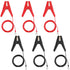 6 Pcs 3 ft Electric Fence Wire Solar Connect Fence Connectors Charger Electric Fence Clips Electric Fence Copper Wire with Alligator Clip...