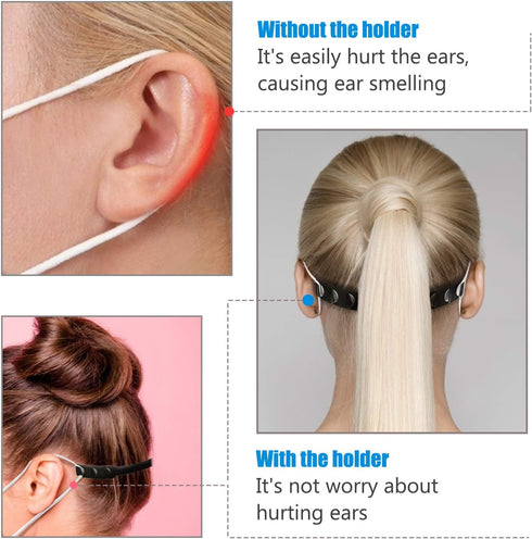 120 Pack Adjustable mask Extenders Ear Strap Saver Extender mask Holder,Comfortable face mask Extension Hook Band Clip,mask Extenders/Ear Savers f...