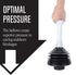 JS Jackson Supplies Professional Bellows Accordion Toilet Plunger, High Pressure Plunge Removes Heavy Duty Clogs from Bathroom Toilets, All Purpos...