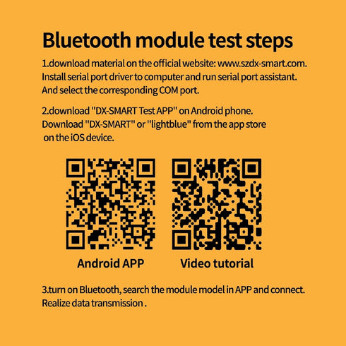 DX-BT27-A Bluetooth Module Long Range Up to 420m BLE 5.1 Support Scanning QR Code to Connect Wireless Bluetooth TF Transceiver Module for Arduino ...