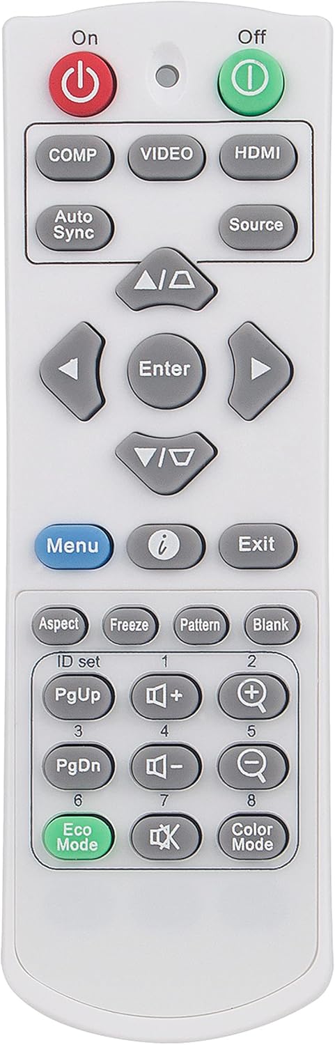Replace Remote Control Compatible with ViewSonic LED Projector LS500W LS500WH LS510W LS510WH LS550W LS550WH LS560W LS560WH PX701-4K PX701-4KE PX70...