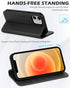 SHIELDON Case for iPhone 12 Mini 5G Genuine Leather Wallet Flip Magnetic Cover RFID Blocking Credit Card Holder Kickstand TPU Shockproof Case Comp...