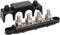 Fastronix 3/8" 4 Stud Stainless Steel Ground Distribution Block with Cover...