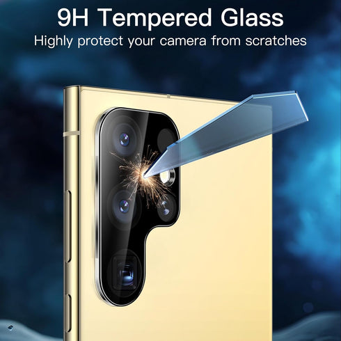 JETech Screen Protector for Samsung Galaxy S24 Ultra 5G 6.8-Inch with Camera Lens Protector, Flexible TPU Film, Fingerprint ID Compatible, Easy In...