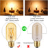 LiteHistory E26 LED Bulb 6W Equivalent E26 Bulb 60 watt Warm White 2200K Amber E26 Edison Bulb dimmable AC120V 400lm Tubular T14 T45 LED Bulb for ...