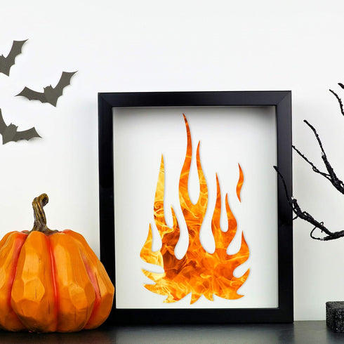 5 Sheets Flame Stencil Airbrush Flame Fire Stencil Fire Reusable Templates Painting Decor Template for Arts Window Wall Crafts Painting Decoration...