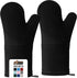 GORILLA GRIP BPA-Free Soft Silicone Oven Mitts, 14.5x8.3, Heat Resistant and Waterproof Cooking Gloves, Thick Cotton Lining, Flexible Gripping for...