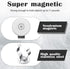LEIFIDE Magnetic Hook Round Base Magnet Fastener with Steel Clip Chrome Plate Magnetic Tool Holder Heavy Duty Magnetic Holder for Indoor Outdoor H...
