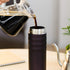 Kyocera 17oz. Ceramic Coated Interior, Double Wall Vacuum Insulated, Stainless Steel Travel Mug-Stainless Steel...