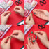 700PCS Christmas Beads Charms for Jewelry Making, Assorted Red Green Beads with Crystal Beads, Spacer Beads, Jingle Bells and Xmas Charms for Brac...