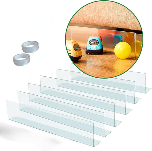 Blocker Under Furniture for Pet Toys Sustainable 6PCs - Under Bed Blocker for Toys, Bottom Guard Couch Dog Cats, Sofa Stopper to Prevent Items Goi...