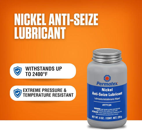 Permatex 77124 Nickel Anti-Seize Lubricant, 8 oz., Pack of 1...