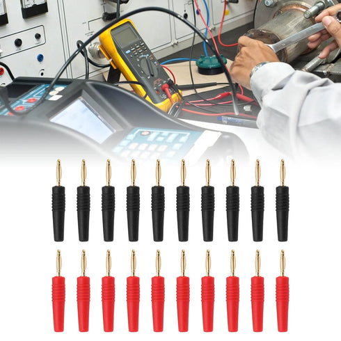 5 Set Banana Plug Wire Kit 10A, Solder Connect 2mm Test Testing Cable, Electrical Inspection Tool for Home Industry...