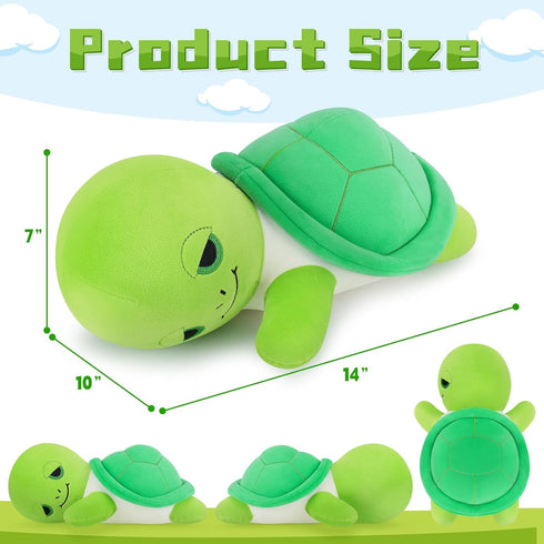 Turtle Stuffed Animal,Cute Plushies Turtle Pillow,Cute Stuffed Animal Plush Toys Turtle Plush,Soft Tortoise Body Pillow Gifts for Kids Adults Birt...
