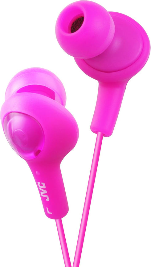 JVC HAFX5P Gumy Plus Inner Ear Headphones (Pink)...