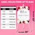 63" White Easel Stand for Wedding Sign Poster Display Easel Folding Art Easel for Floor Adjustable Metal Easel Instant Tripod Easel for Display Pa...