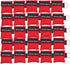 25pcs CPR Face Shield Mask Keychain Keying CPR Face Shields Pocket Mask for First Aid or CPR Training (Red-25)...