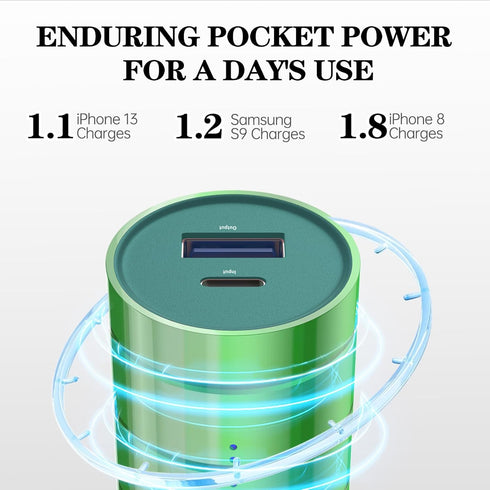 BONAI Portable Charger iPhone Power Bank 5000mAh, Ultra-Compact Travel Lightweight External Backup Battery Pack Highspeed Compatible with iPhone 1...