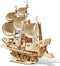 3D Wooden Sailboat Puzzle for Adults Wood Block Puzzle-Model Building Kit-Gift for Birthday/Father's Day...