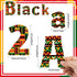 134 Pcs Juneteenth Bulletin Board Decoration Black History Month Letters Numbers Alphabet Cutouts 5'' Poster Letters Combo Set African American Cl...
