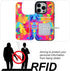 HAOPINSH for iPhone 14 Pro Wallet Case with Card Holder, Colorful Graffiti Pattern Back Flip PU Leather Kickstand Card Slots Case for Women Girls,...