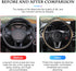 Fekey&JF Car Steering Wheel Cover, Elastic Stretch Anti-Slip Breathable Warm in Winter Cool in Summer, Car Interior Protection Accessories for Wom...