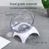 Cat Elevated Bowl with Raised Stand, 15 Degree Tilted Design Neck Guard Stand Raised Pet Food Water Feeder Bowl for Cats or Small Dogs (Single Whi...