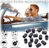 10PCS TPMS Plastic Tire Valve Stem Caps, Wheel Tire Valve Stem, with O-Ring Rubber Seal, Universal Tire Valve Stem Covers for Cars, SUV, Trucks, B...