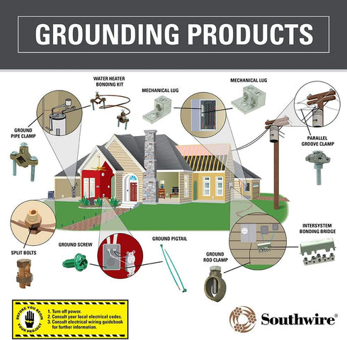 Southwire SB10-14CQ3 Copper; 3PK Split Bolt Connector; 12 10 SOL/STR Equal Run and Tap; 3 Pack; 3 Piece...