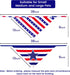 4th of July Dog Bandanas 2 Pack, American Flag Pet Scarf, Durable Fabric Pet Patriotic Scarf, Independence Day Bandana for Small Medium, and Large...