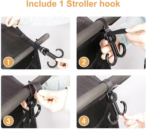 3 in 1 Stroller Snack Tray Stroller Cup Holder with Phone Holder,Stroller Tray Attachment with Cups Holder for Baby Toddler,Stroller Accessories,U...