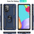 Military Grade Drop Impact for Samsung Galaxy A52 5G Case 360 Metal Rotating Ring Kickstand Holder Armor Heavy Duty Shockproof Case for Galaxy A52...