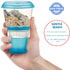 INOGIH Cereal On the Go Cups Breakfast-Portable Drink-Cup Cereal To-Go Container-Cup with Spoon (Blue)...