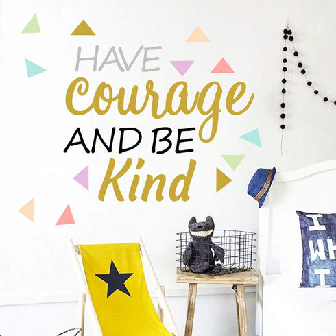 Inspirational Wall Decor Quotes for Boy Girl Room–Have Courage and Be Kind– Decor for Living Room Bedroom Classroom Playroom Nursery Girls Boys Ro...