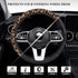 Leopard Print Car Steering Wheel Cover, Neoprene Universal 15 Inches Anti-Slip Steering Wheel Cover, Car Accessories Steering Wheel Protector for ...