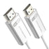 Fiber Optic HDMI 2.1 Cable, Super Soft&Lightweight Active Optical HDMI 2.1 Cord, Compatible with Projector, Game Console, PC, TV, Monitor etc (3.3...