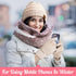 4 Pieces Winter Glove and Hat Set Women Winter Hat Touchscreen Gloves Warm Knitted Beanie Hats and Gloves for Women...