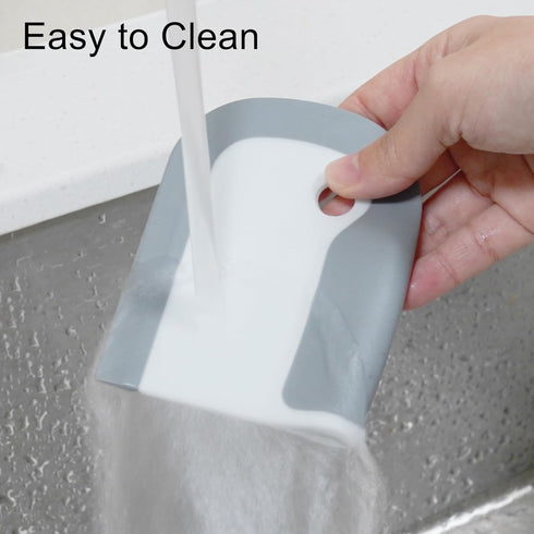 3PC Food Scraper Set, Nylon and Silicone for Cleaning of Pots, Pans, Dishes - BPA Free Plastic Scraper for Tough Cleaning and Silicone Spatula Cle...