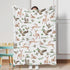 Baby Hunting Woodland Animals Blanket for Girls & Boys Wild Animals Swaddle Blankets Hunting Deer Duck Leaves Baby Toddler Newborn Nursery Bed Bla...